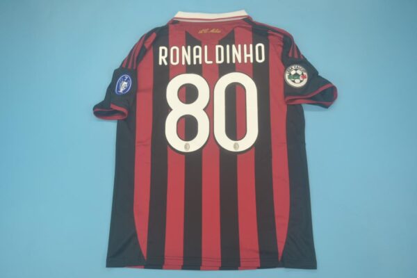 Ac Milan 2009-2010 Home Maldini Retired Retro Football Shirt
