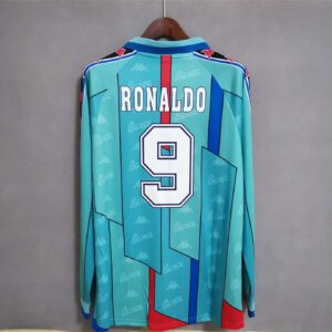 Barcelona 1996-1997 Away Long Sleeve Retro Football Shirt
