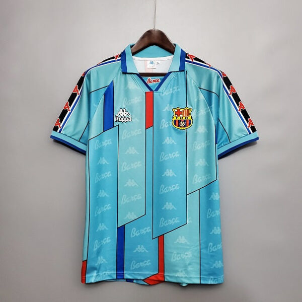 Barcelona 1996-1997 Green Away Retro Football Shirt