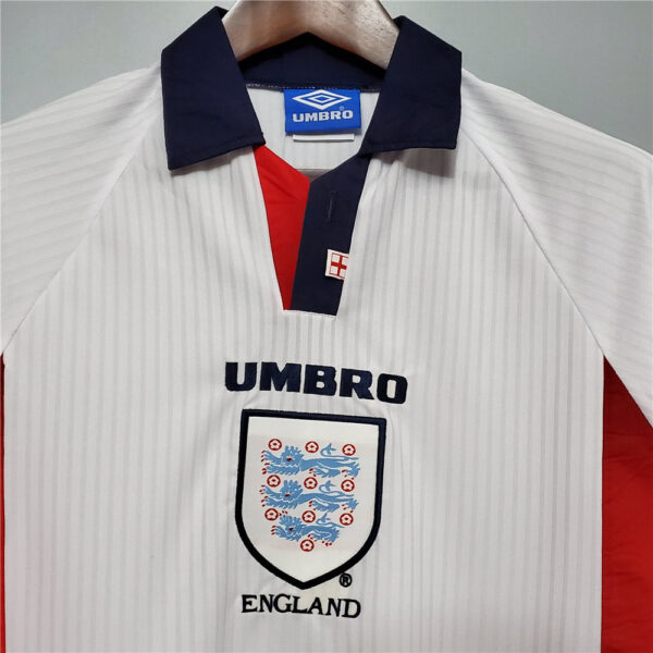 England World Cup 1998 Long Sleeve Retro Home Football Shirt