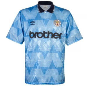 Manchester City 1988-1990 Home Retro Football Shirt