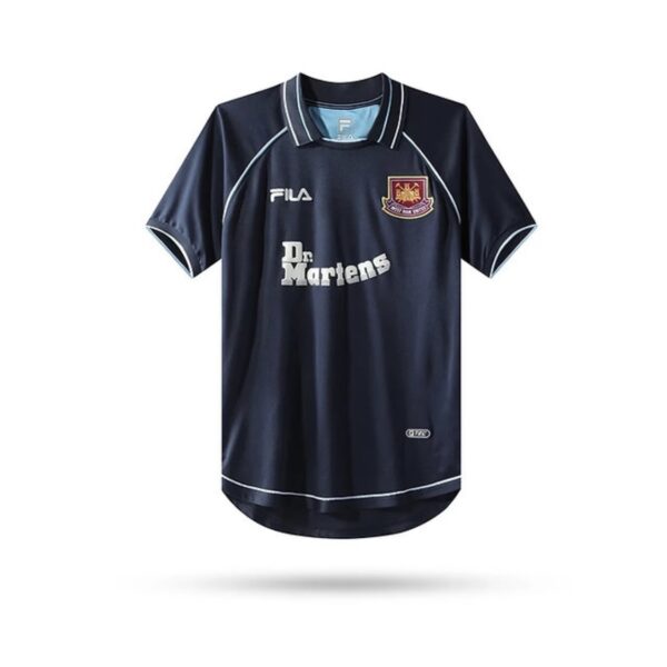 Westham 1999-2001 Third Dark Blue Retro Football Shirt