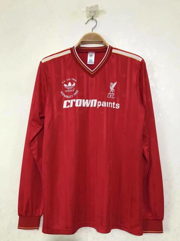 Liverpool 1985-1986 Home Retro Long Sleeve Football Shirt