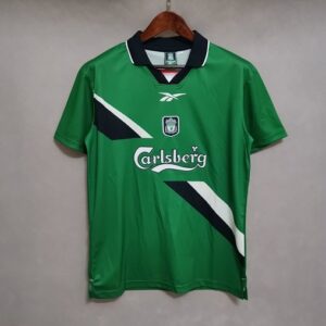 Liverpool 1999-2000 Away Green Retro Football Shirt