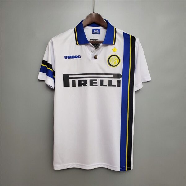 Inter Milan 1997-1998 Away White Retro Football Shirt