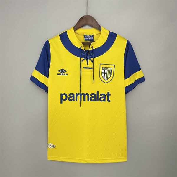 Parma 1993-1995 Away Yellow Retro Football Shirt
