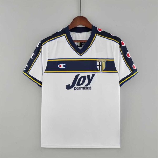 Parma 2001-2002 Away White Retro Football Shirt