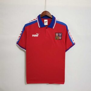 Czech 1996 Home Red Retro Football Shirt