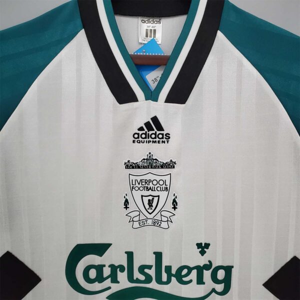Liverpool 1993-1995 Away White Retro Football Shirt
