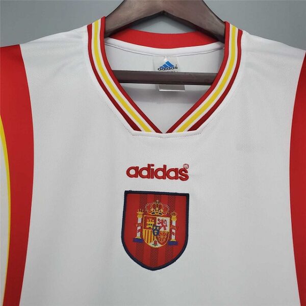 Spain 1996 Away White Retro Football Shirt