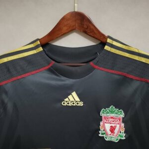 Liverpool 2009-2010 Away Black Football Shirt
