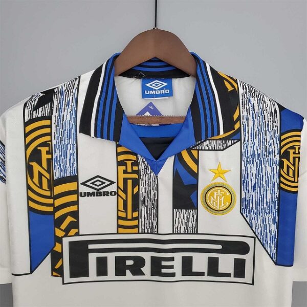 Inter Milan 1995-1996 Away White Retro Football Shirt
