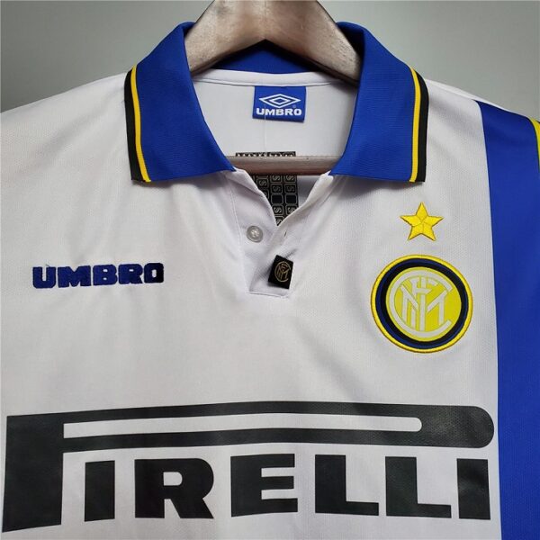 Inter Milan 1997-1998 Away White Retro Football Shirt