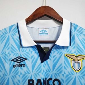 Lazio 1991-1992 Home Retro Football Shirt
