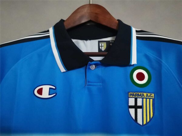 Parma 1999-2000 Gk White Blue Football Shirt