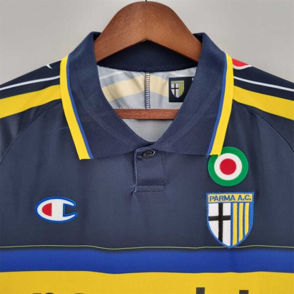 Parma 1999-2000 Away Dark Blue Retro Football Shirt