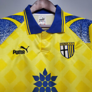 Parma 1995-1997 Away Yellow Retro Football Shirt