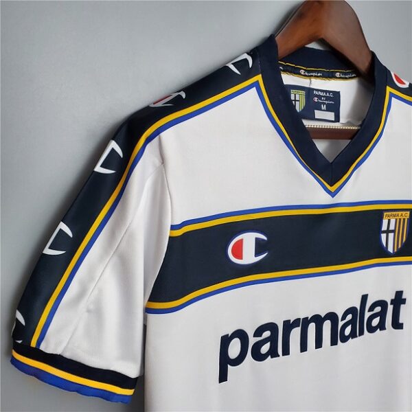 Parma 2002-2003 Away White Retro Football Shirt