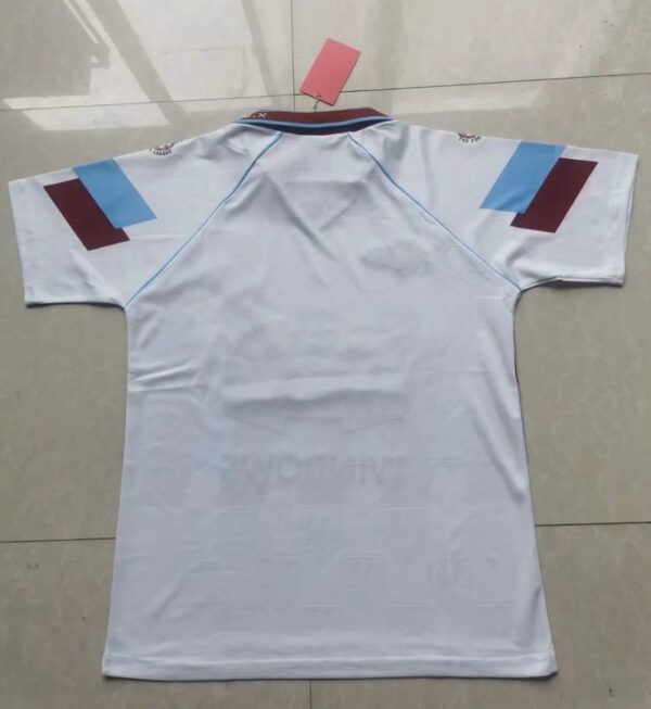 Westham United 1991-1992 Away White Retro Football Shirt