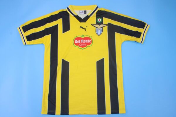 Lazio 1998-1999 Third Yellow Retro Football Shirt