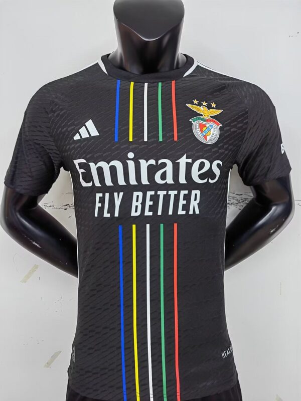 Benfica 2023-2024 Away Black Football Jersey
