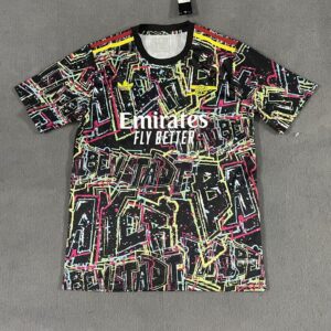 Arsenal 2025-2026 Black/Yellow/Pink Training Jersey