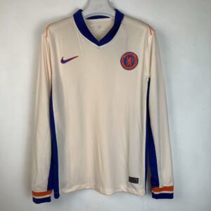 Arsenal Chelsea 2024-2025 Away Light Beige Long Soccer Jersey