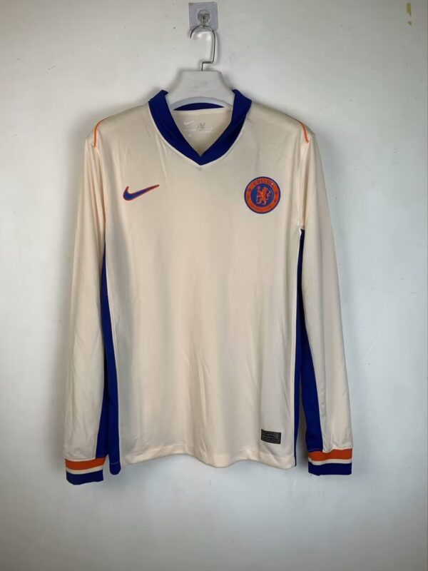Arsenal Chelsea 2024-2025 Away Light Beige Long Soccer Jersey