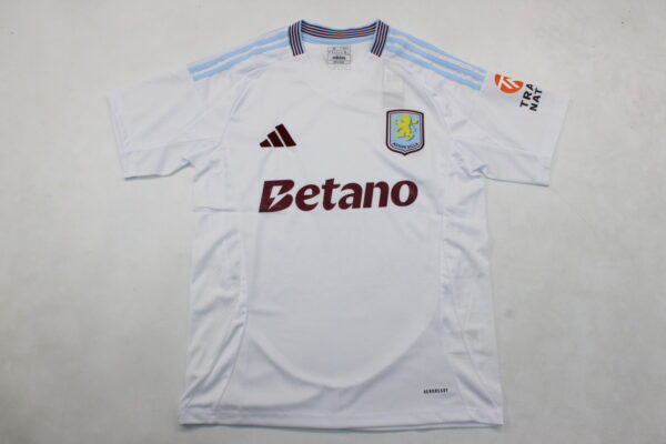 Aston Villa 2024-2025 Away White Soccer Jersey
