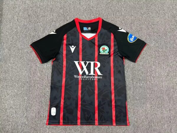 Blackburn 2024-2025 Away Black Soccer Jersey