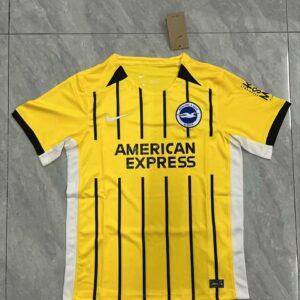 Arsenal Brighton 2024-2025 Away Yellow Soccer Jersey