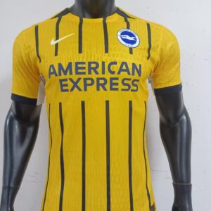 Arsenal Brighton 2024-2025 Away Yellow Soccer Jersey