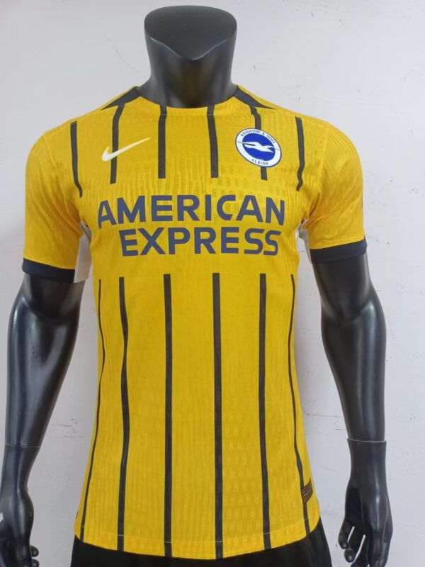 Arsenal Brighton 2024-2025 Away Yellow Soccer Jersey