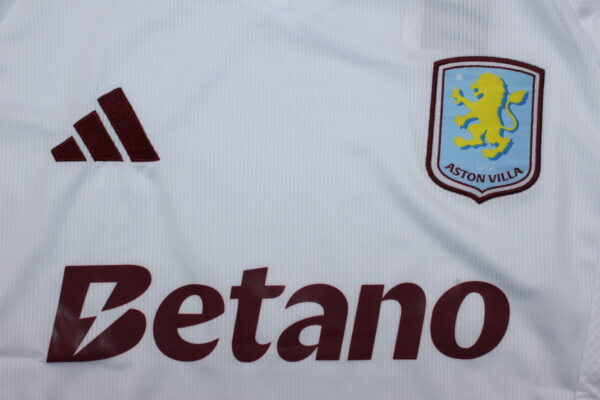 a 02 7 Aston Villa 2024-2025 Away White Soccer Jersey